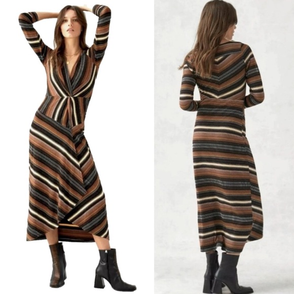 Anthropologie Dresses & Skirts - Anthropologie Striped Multicolor Maxi Dress